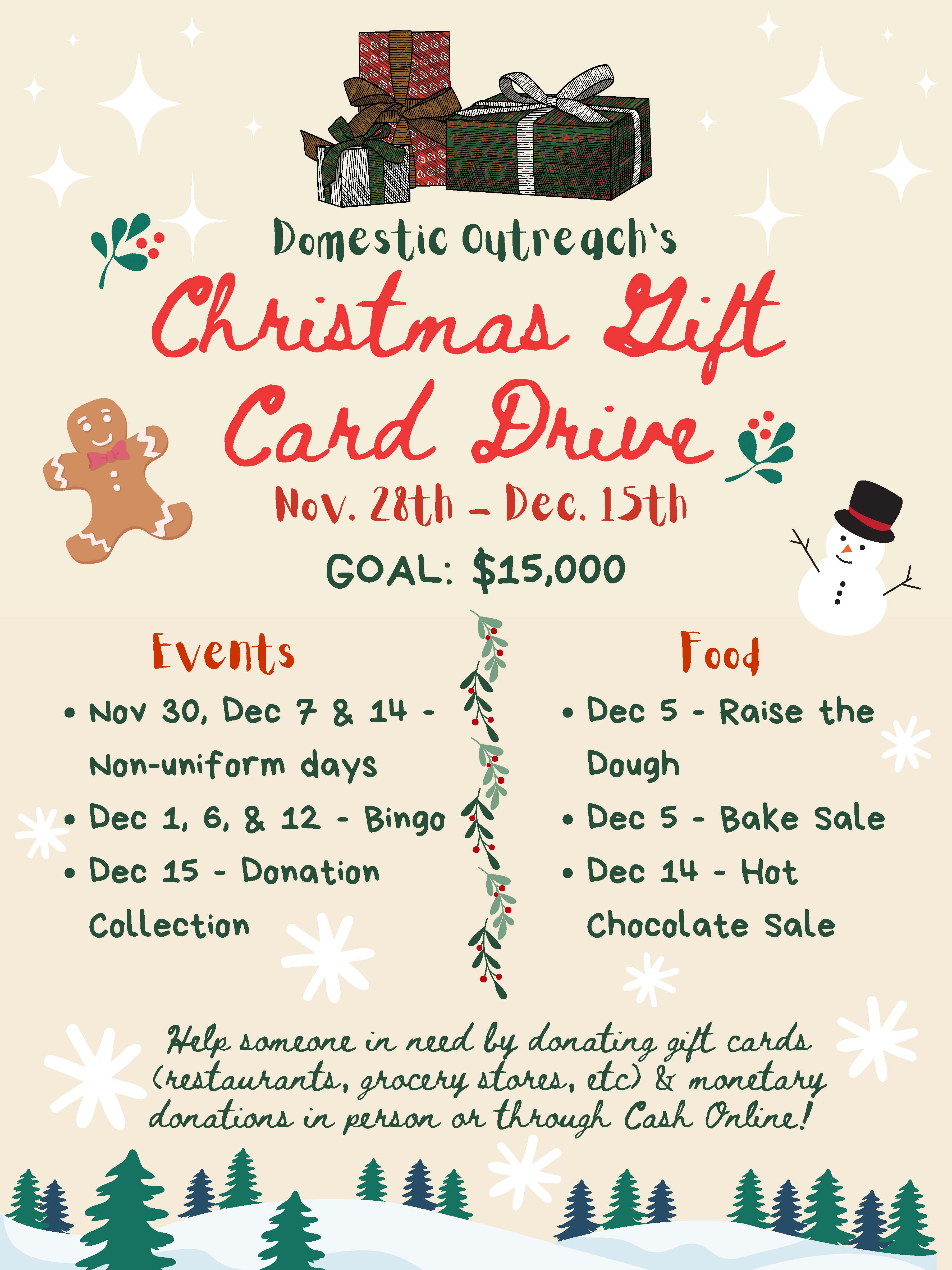 Christmas Outreach poster