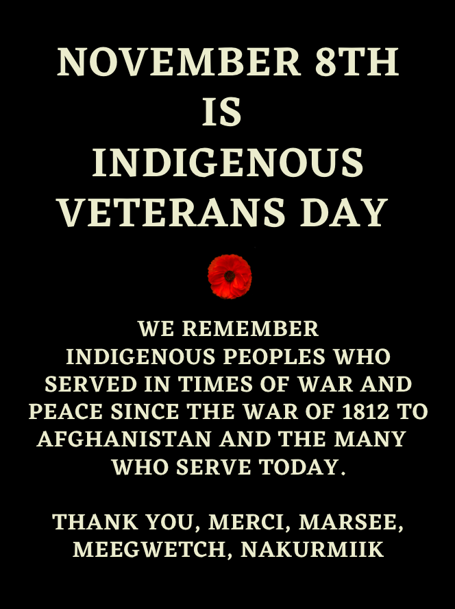 Indigenous Veterans Day 2023