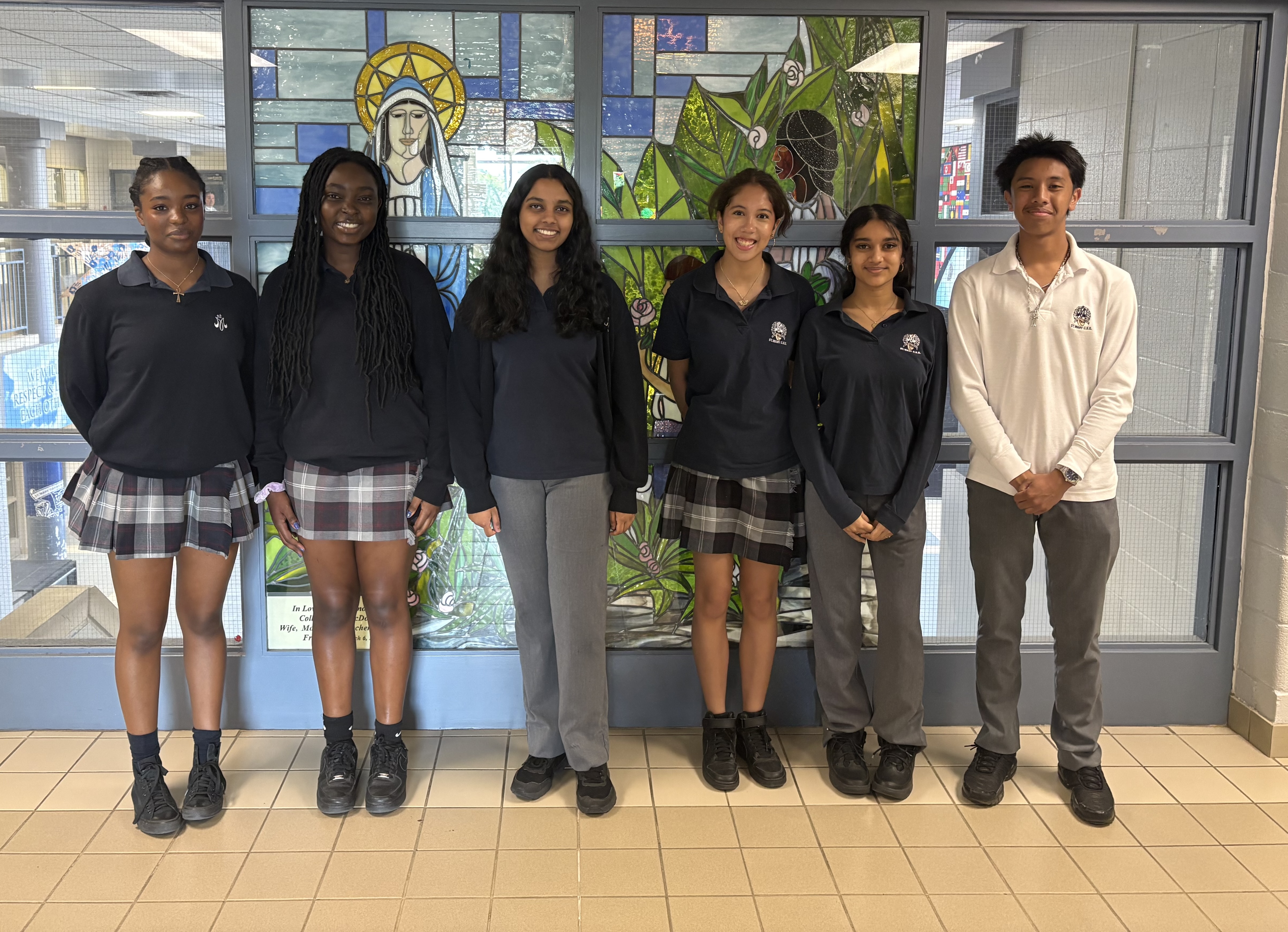 St. Mary students in uniform
