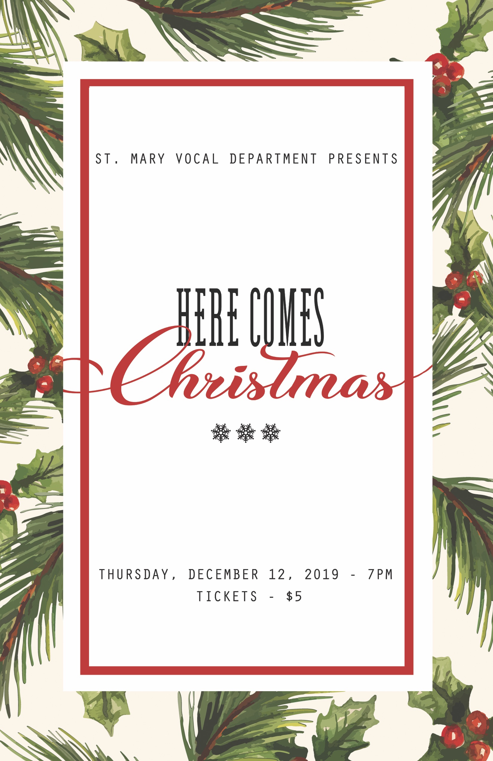 Vocal Christmas Concert 2019